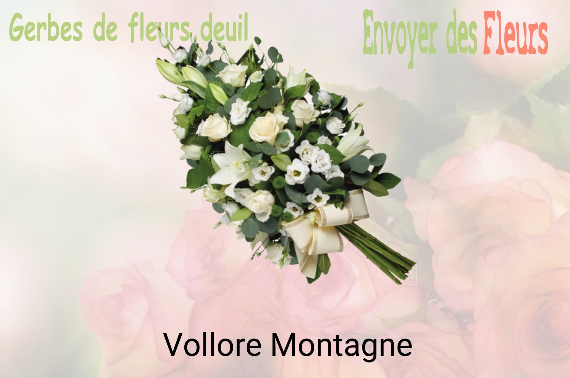 Gerbe de fleurs de deuil livrée à Vollore-Montagne